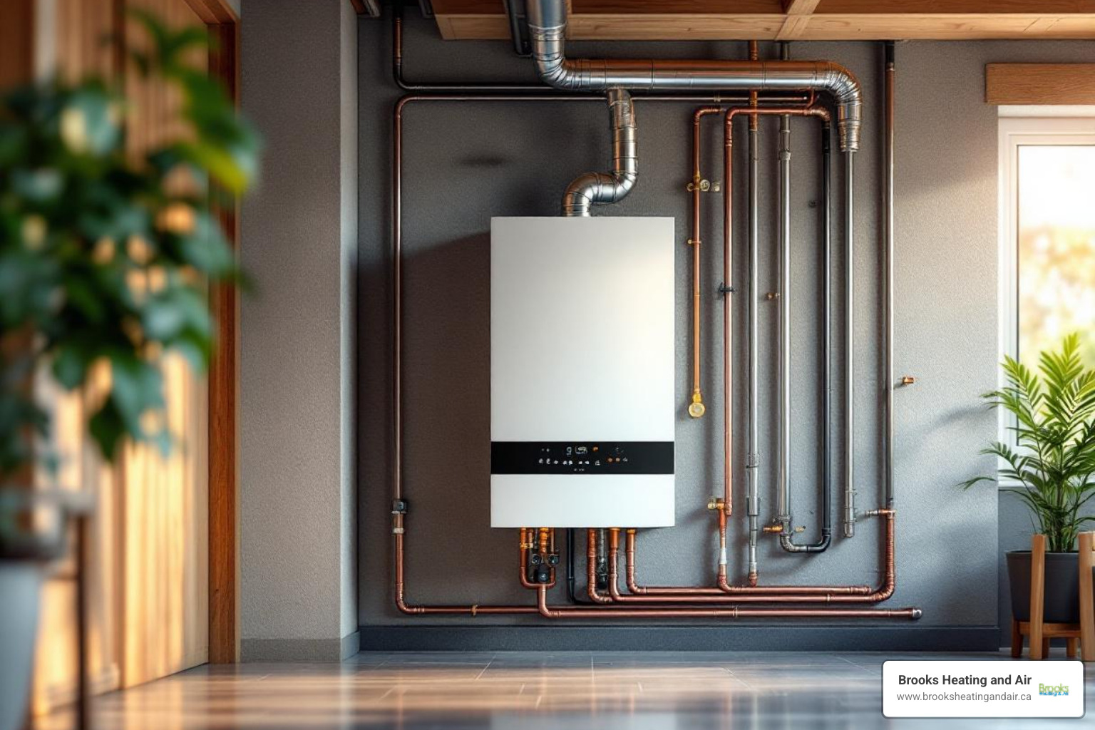 Infographic explaining the cycle of how a boiler heats a home - affordable boiler maintenance in acton, on