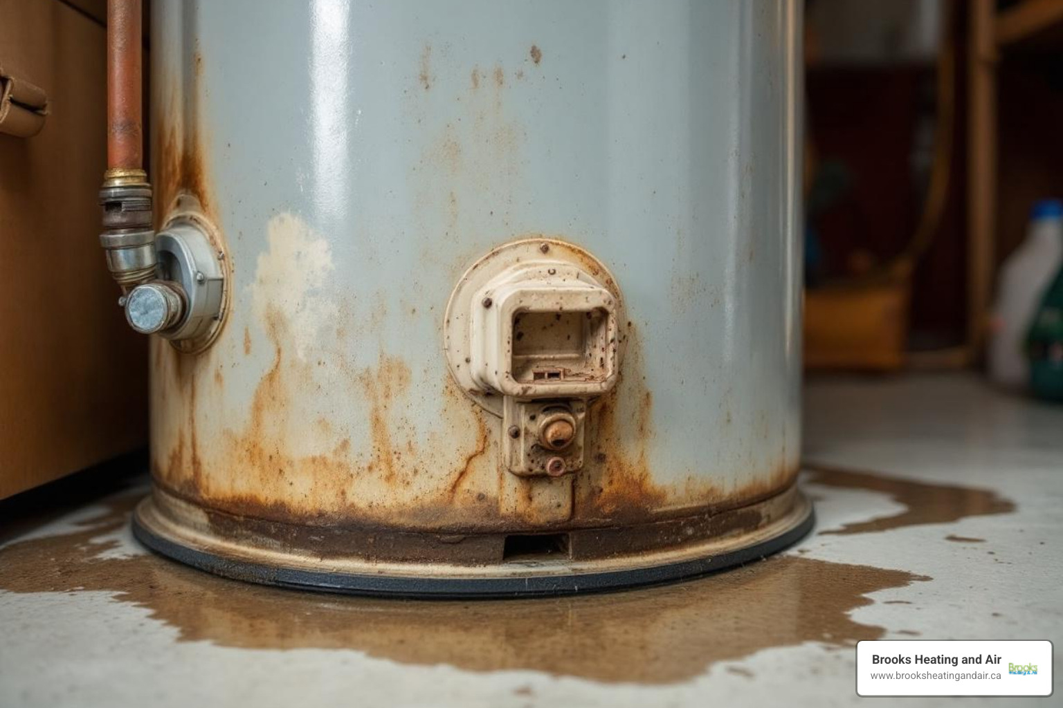 Infographic showing the top 5 signs your water heater needs replacement: 1. Unit is 10+ years old, 2. Inconsistent or no hot water, 3. Rumbling or popping noises from sediment buildup, 4. Rusty or discoloured water from corrosion, 5. Visible leaks or pooling water around the base - affordable water heater replacement in milton, on Infographic showing the top 5 signs your water heater needs replacement: 1. Unit is 10+ years old, 2. Inconsistent or no hot water, 3. Rumbling or popping noises from sediment buildup, 4. Rusty or discoloured water from corrosion, 5. Visible leaks or pooling water around the base - affordable water heater replacement in milton, on