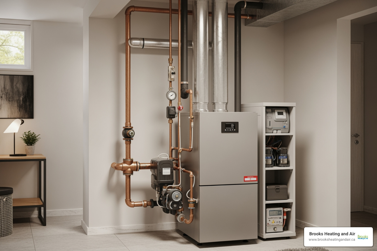 modern residential boiler system in home basement - boiler replacement Georgetown ON modern residential boiler system in home basement - boiler replacement Georgetown ON