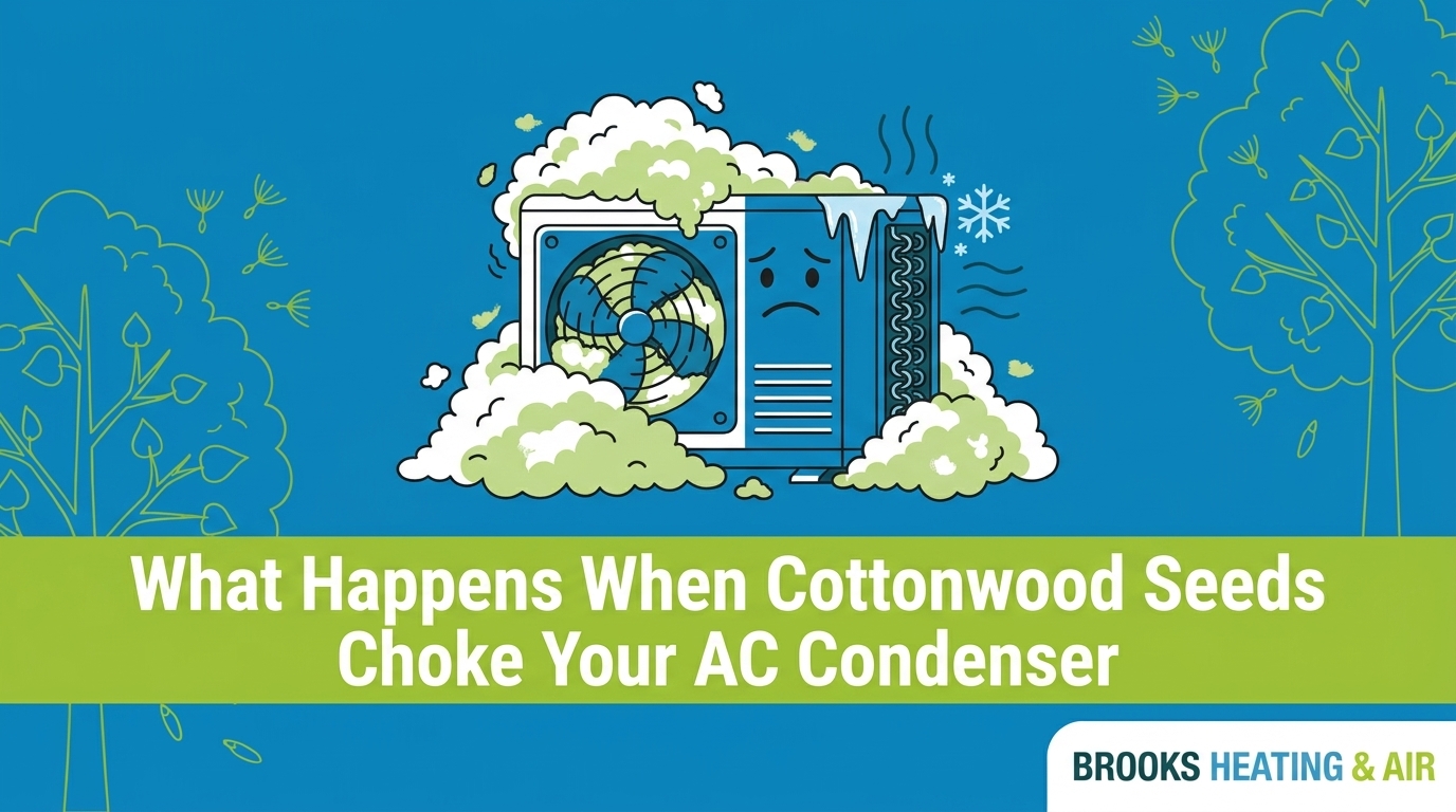What Happens When Cottonwood Seeds Choke Your AC Condenser