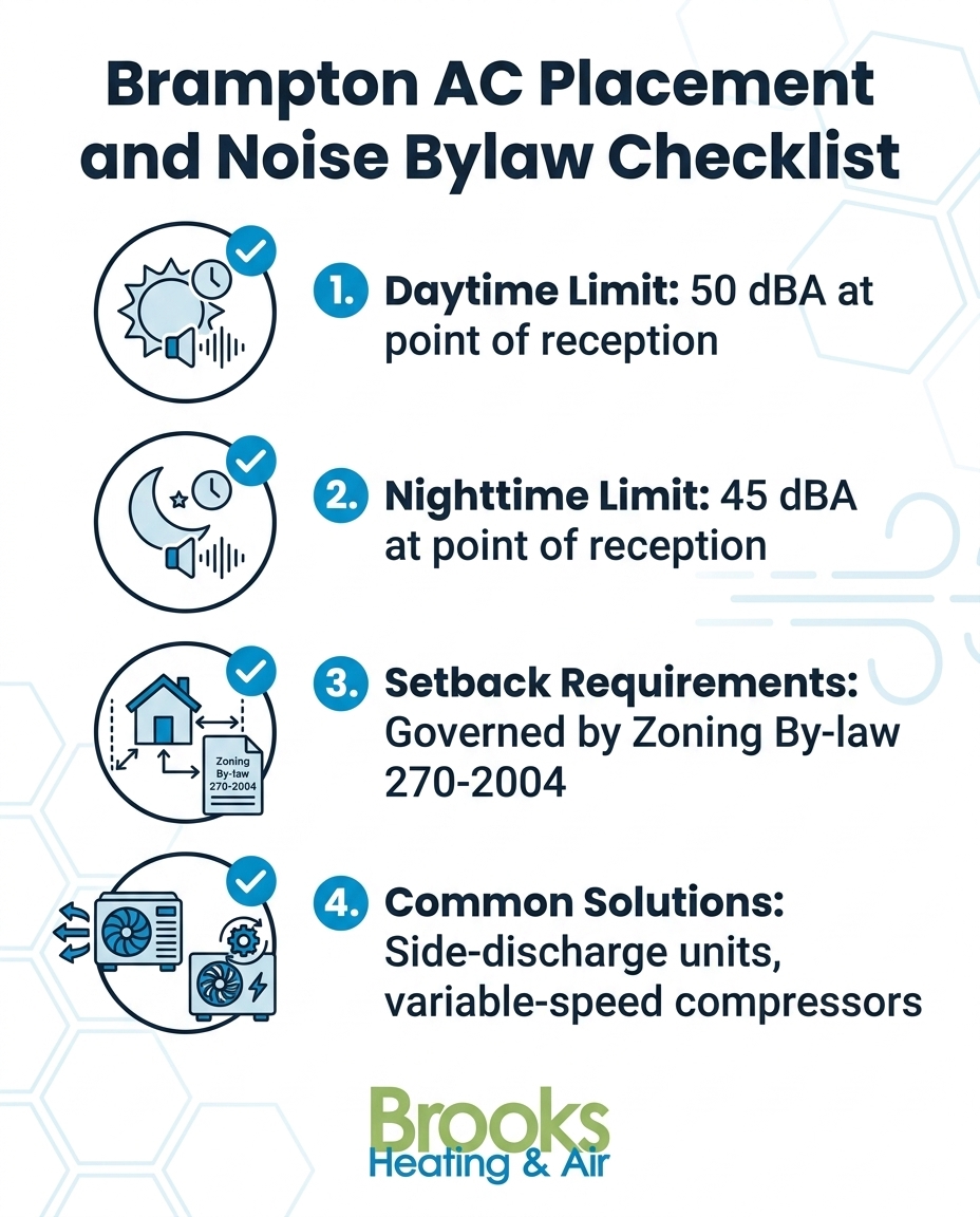 Brampton AC Placement and Noise Bylaw Checklist