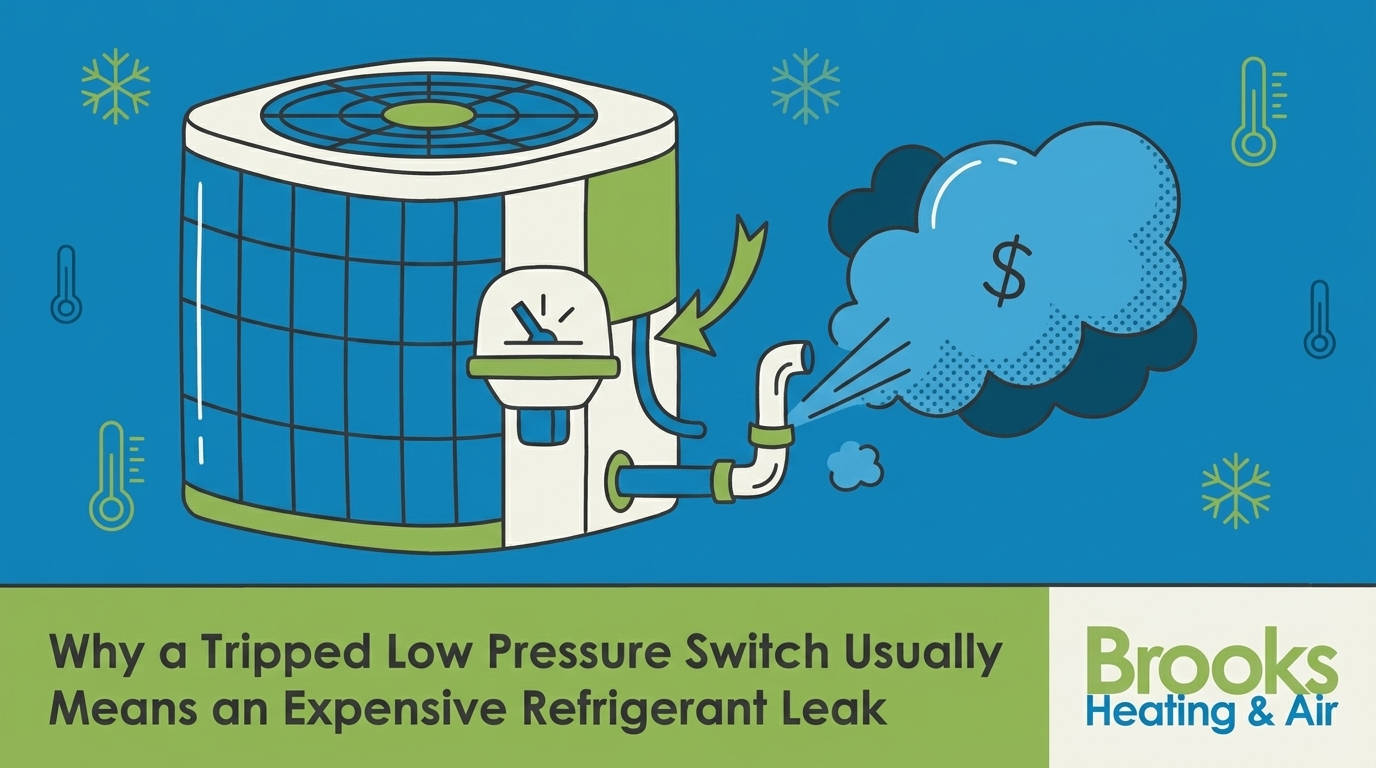 Why a Tripped Low Pressure Switch Usually Means an Expensive Refrigerant Leak