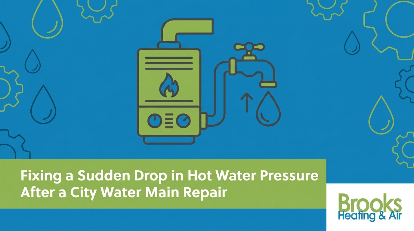 Fixing a Sudden Drop in Hot Water Pressure After a City Water Main Repair