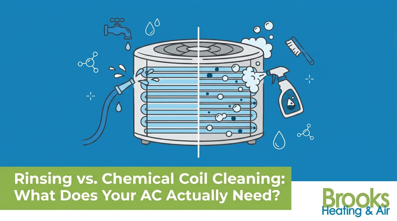 The Difference Between Rinsing Your AC and a Chemical Coil Cleaning