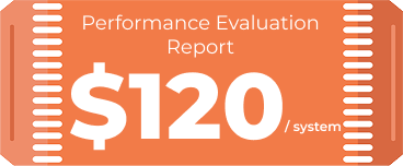 Orange performance evaluation report showing $120 per system cost