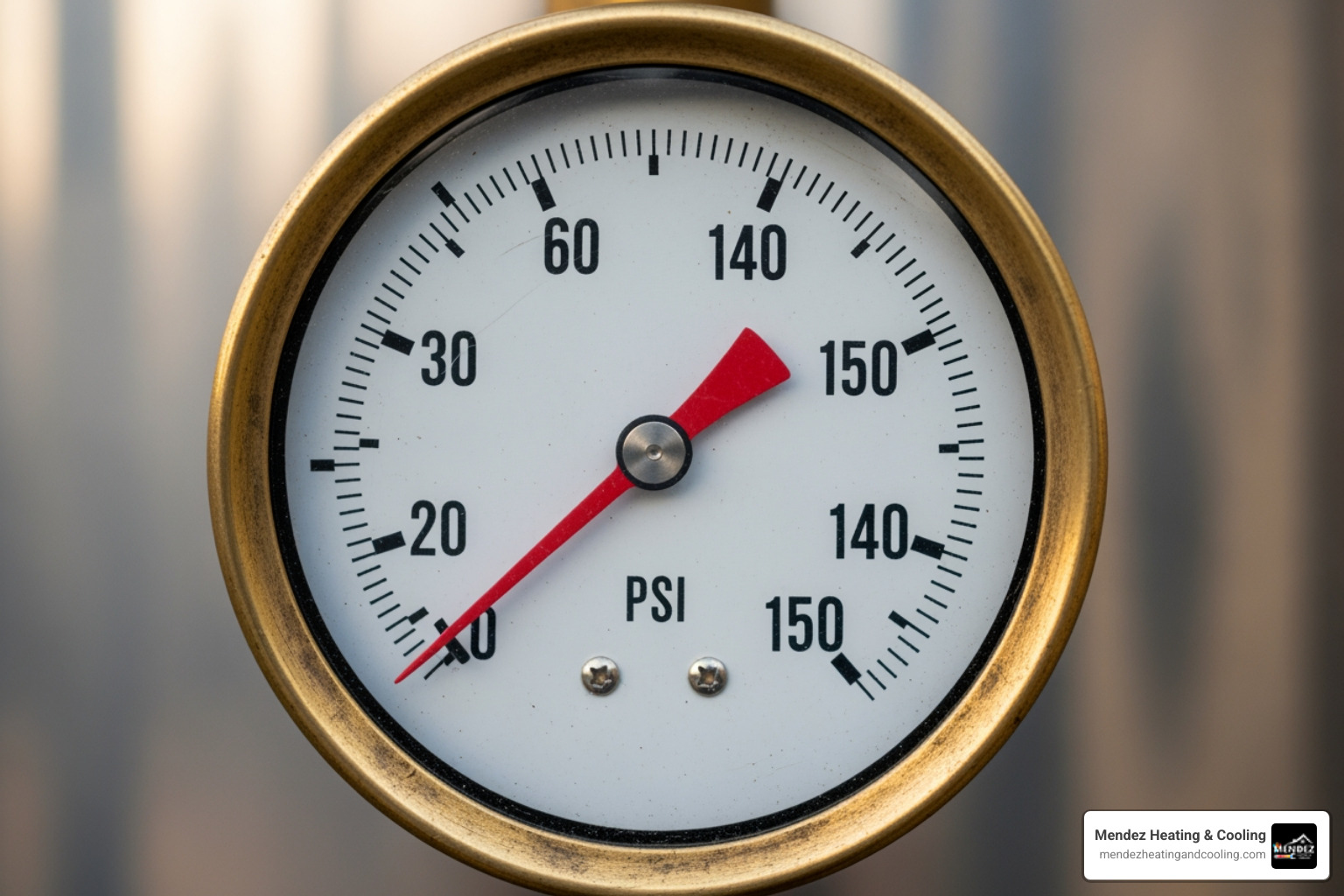 Boiler pressure gauge showing low pressure - gas boiler service Reading PA