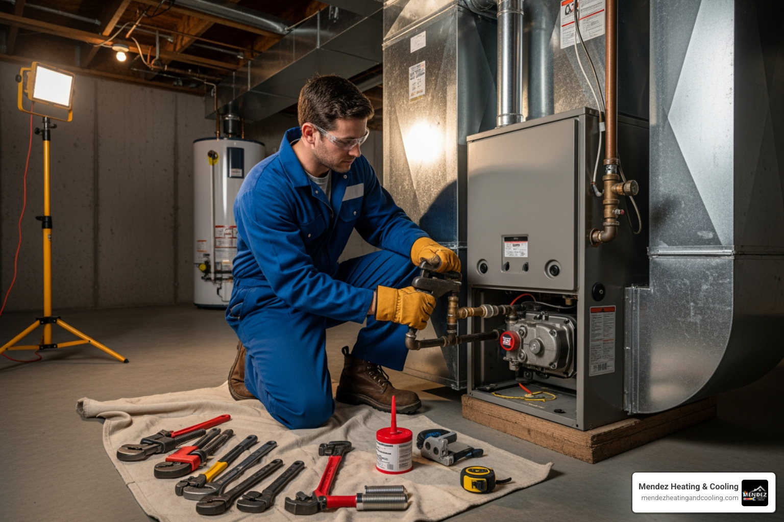 technician professionally installing a furnace - gas furnace installation allentown pa technician professionally installing a furnace - gas furnace installation allentown pa