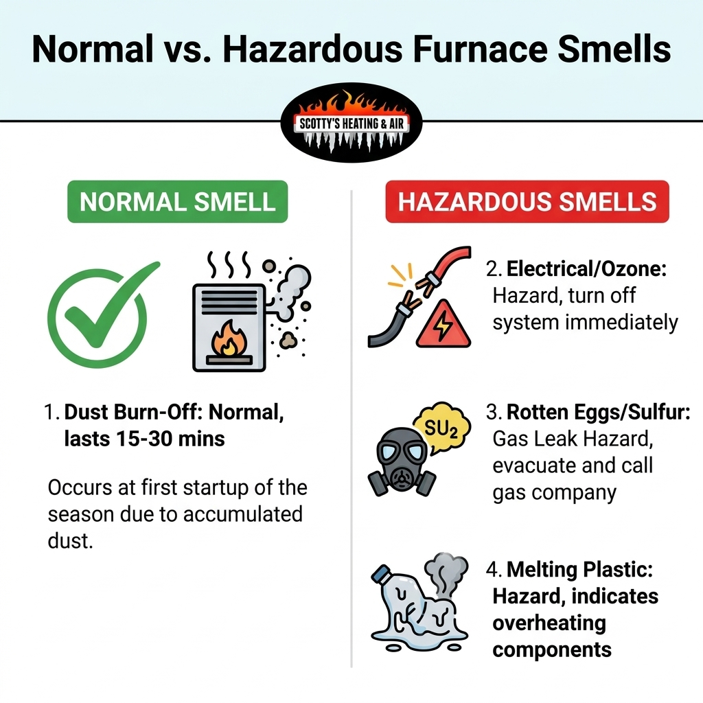 Normal vs. Hazardous Furnace Smells