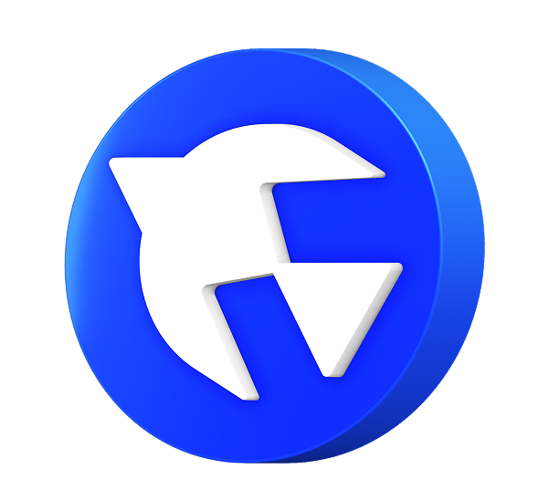 wagerbird 3d logo coin