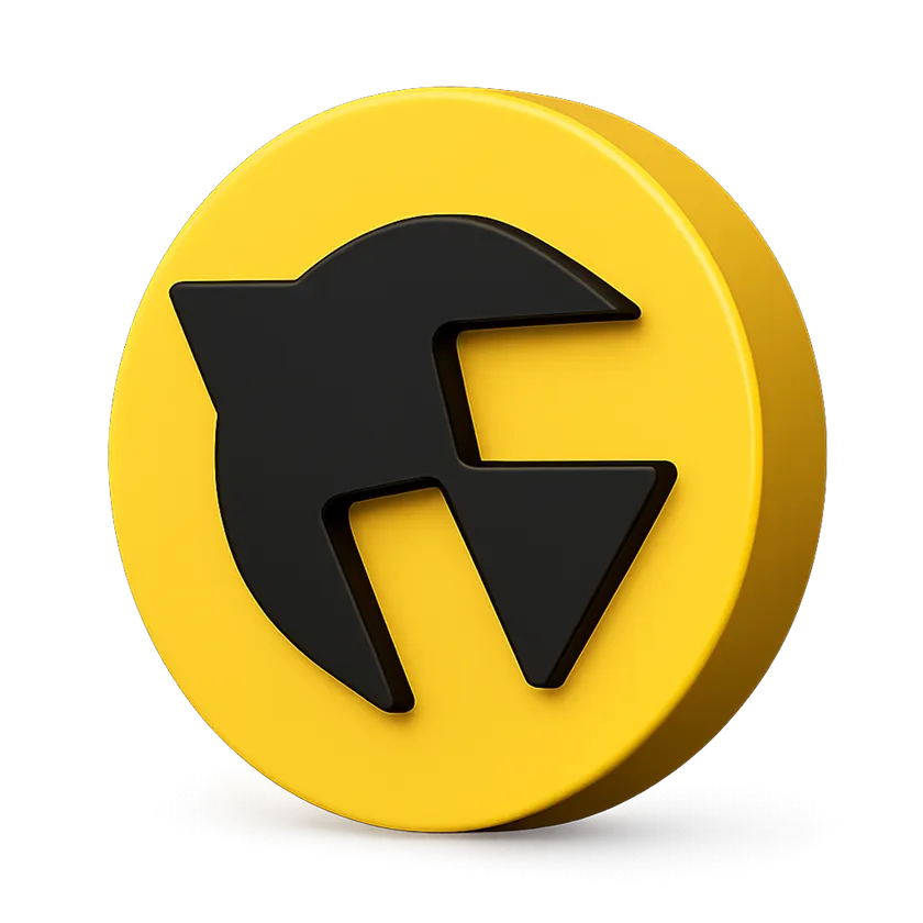 wagerbird coin gold logo