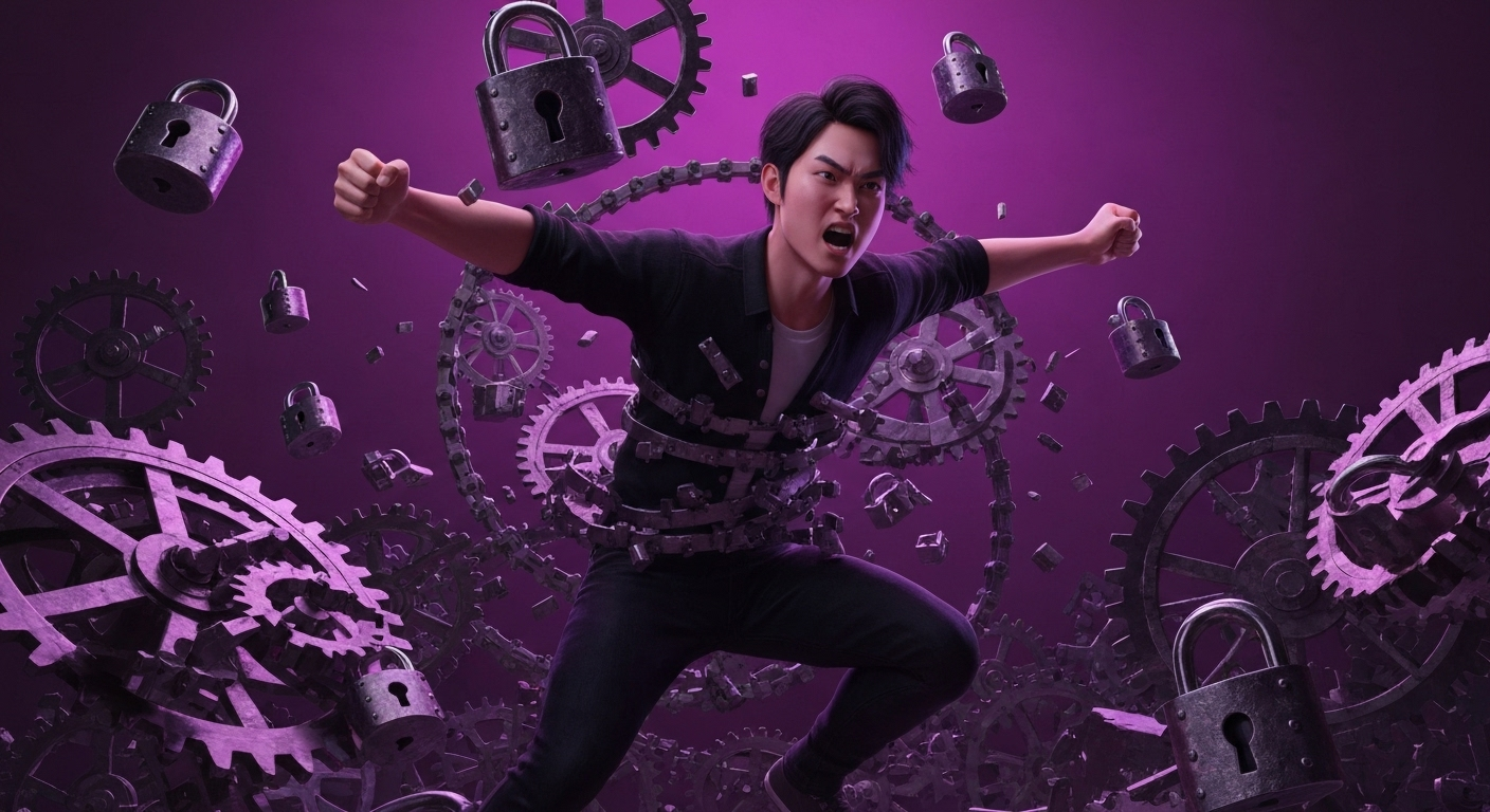 Person escaping system maze