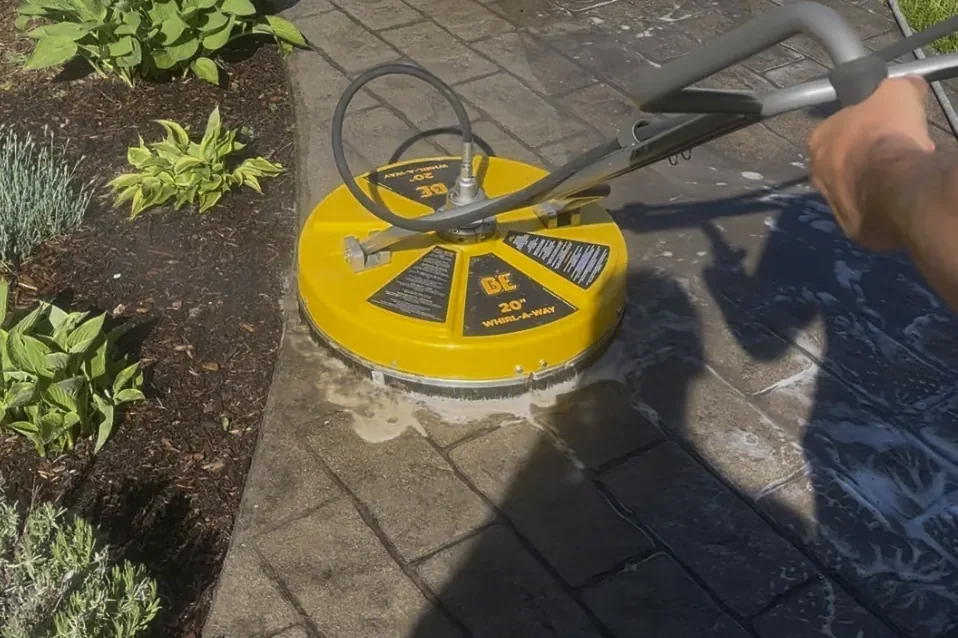 Driveway and concrete pressure washing in Seacoast NH