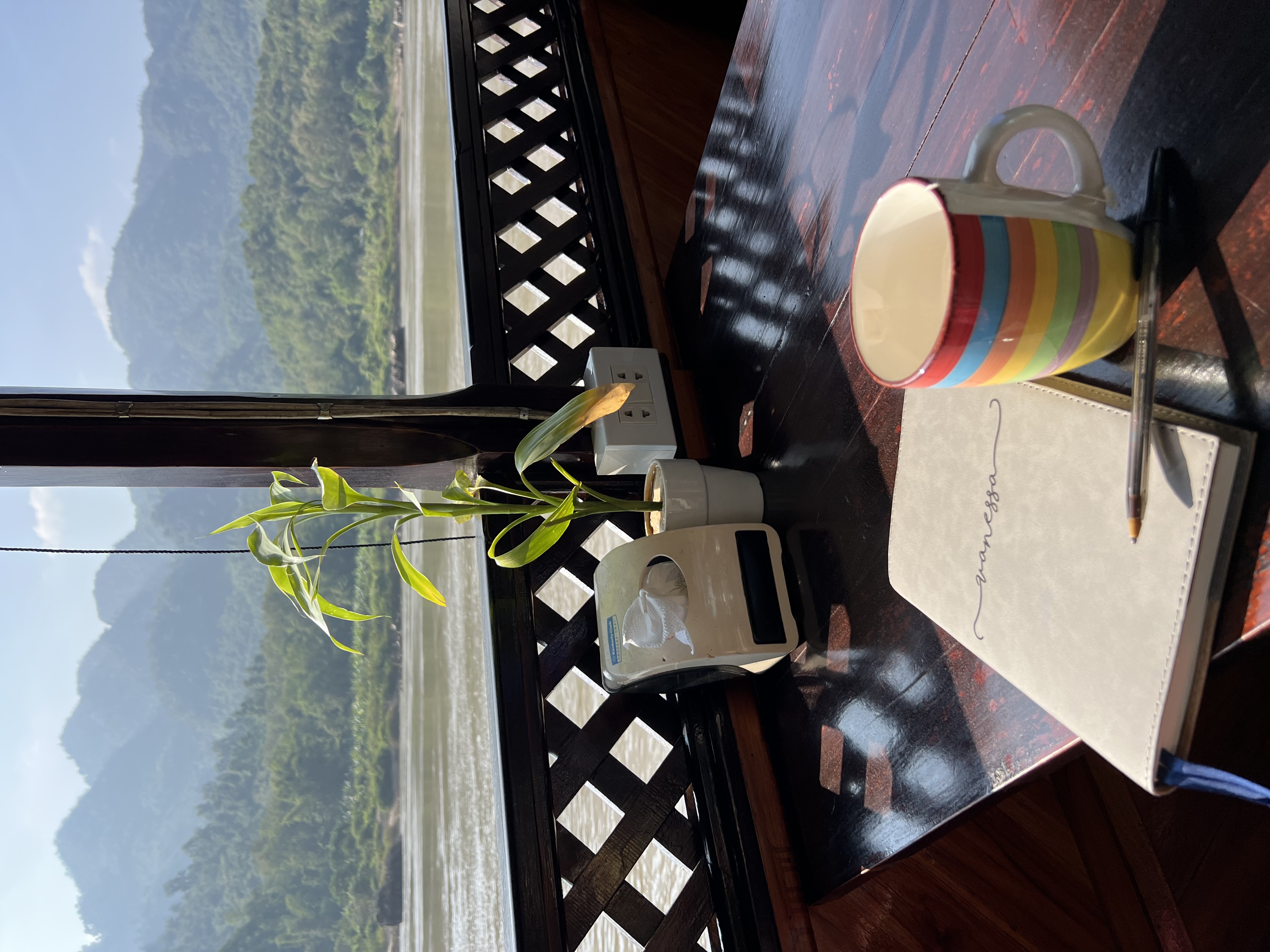 My custom notebook I used to journal during my travels