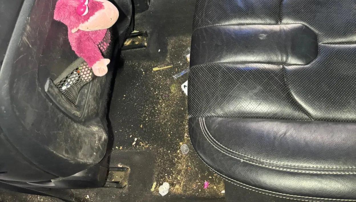 Very dirty upholstery due to simple use