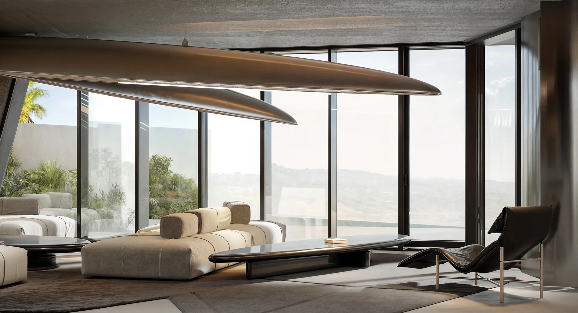 The dining room is designed for comfort and relaxation.