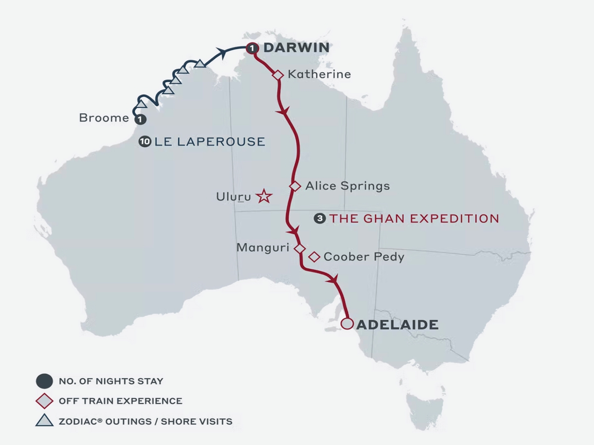 Coastal Quest Ponant 2025 & 2026 - The Ghan Expedition 