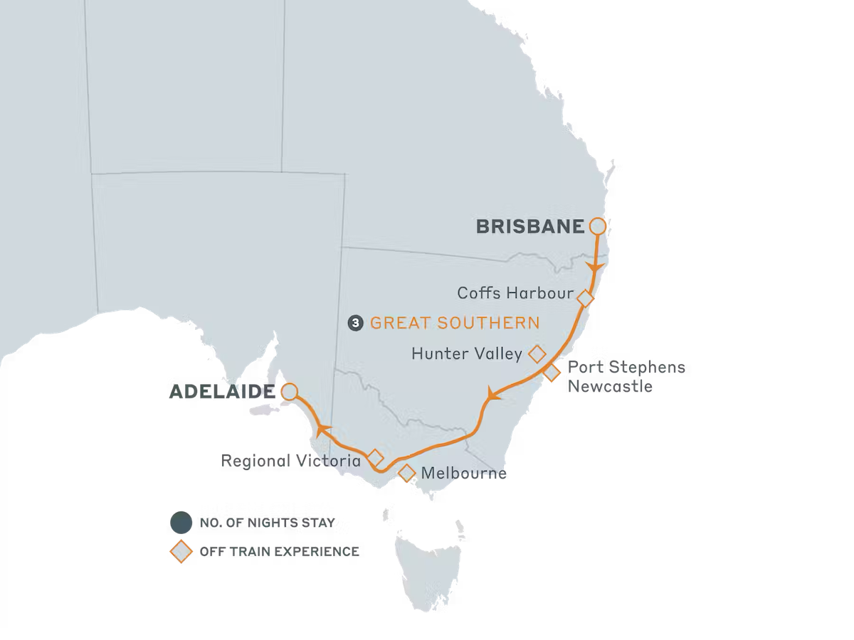 Brisbane to Adelaide