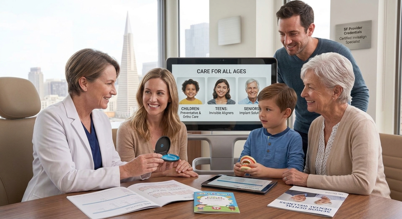 Family dentist in San Francisco providing dental care for all ages