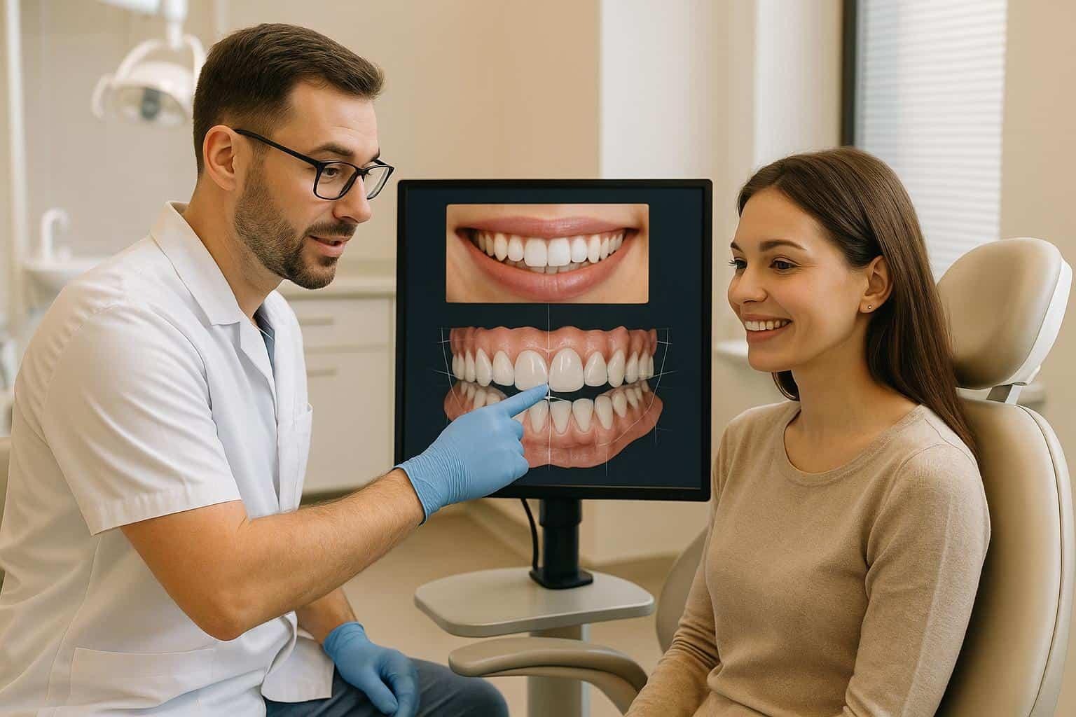 Porcelain veneer consultation and smile design in San Francisco