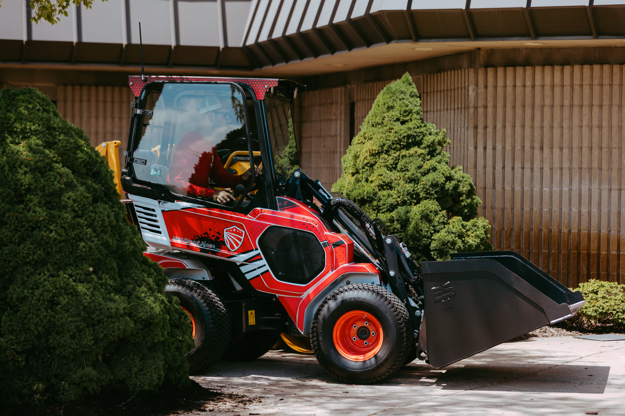 Commercial landscaping upgrade with new shrubs and edging in Wixom