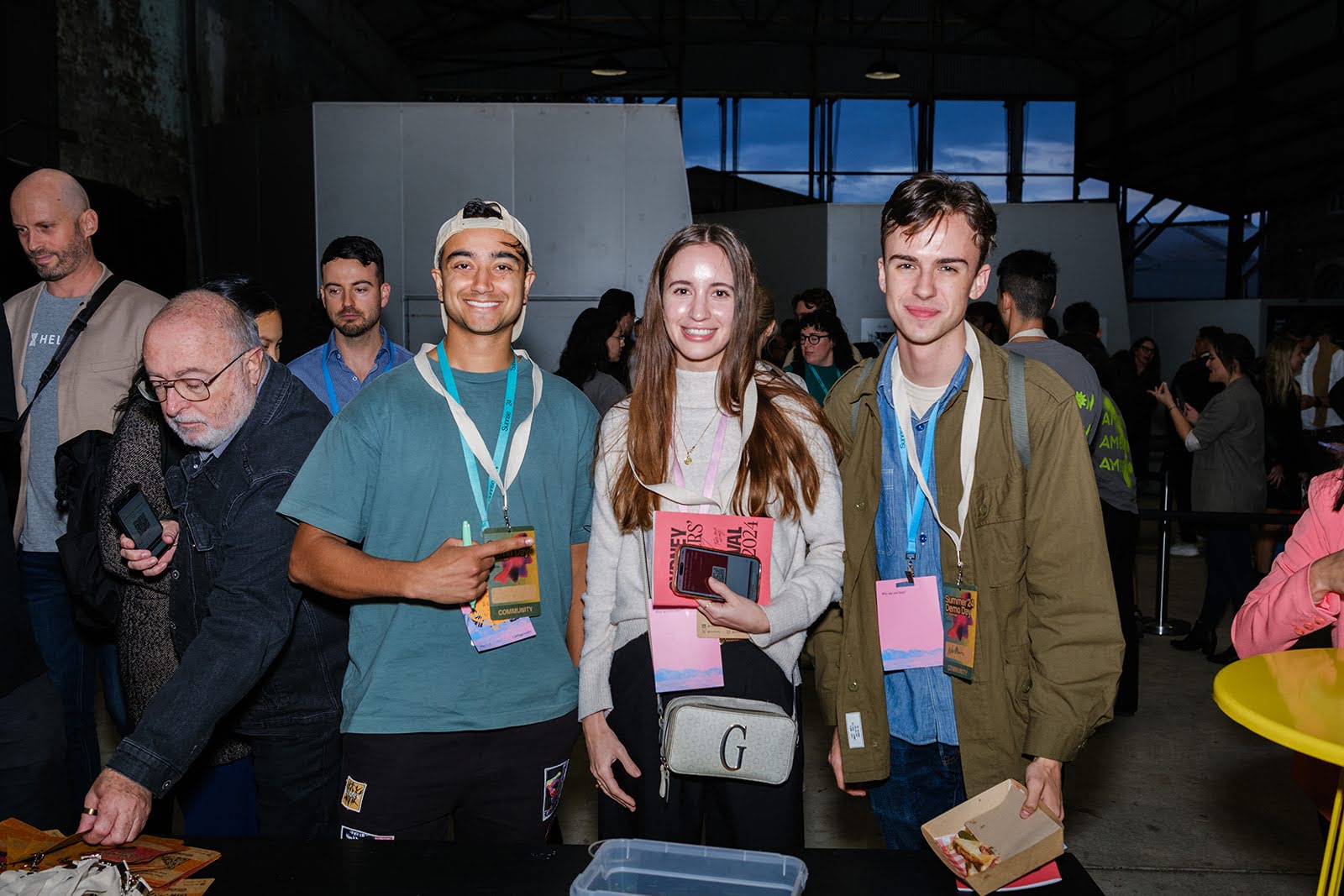 Students pitching at a Startmate event