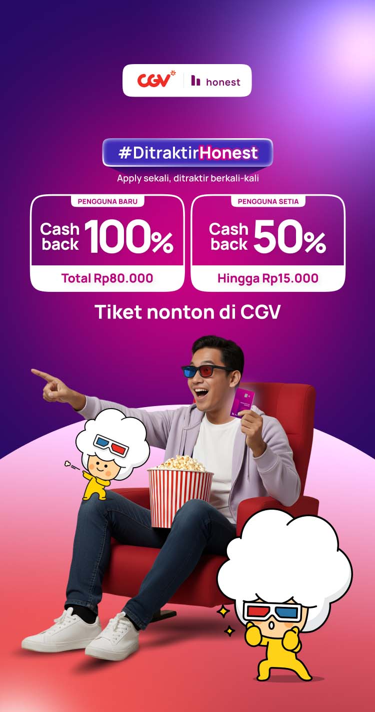 #DitraktirHonest -  Cashback tiket nonton di CGV