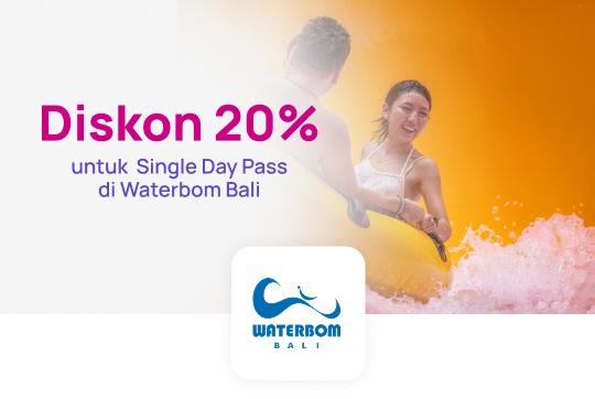 Diskon 20% untuk Single Day Pass di Waterbom Bali