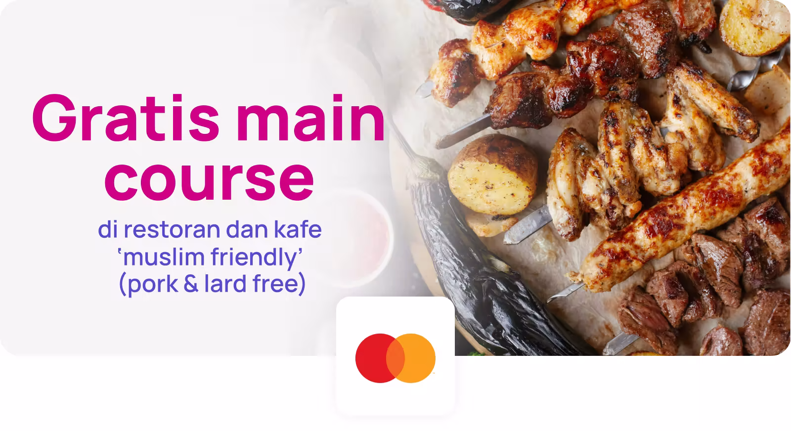 Gratis main course di restoran dan kafe ‘muslim friendly’ (pork & lard free)