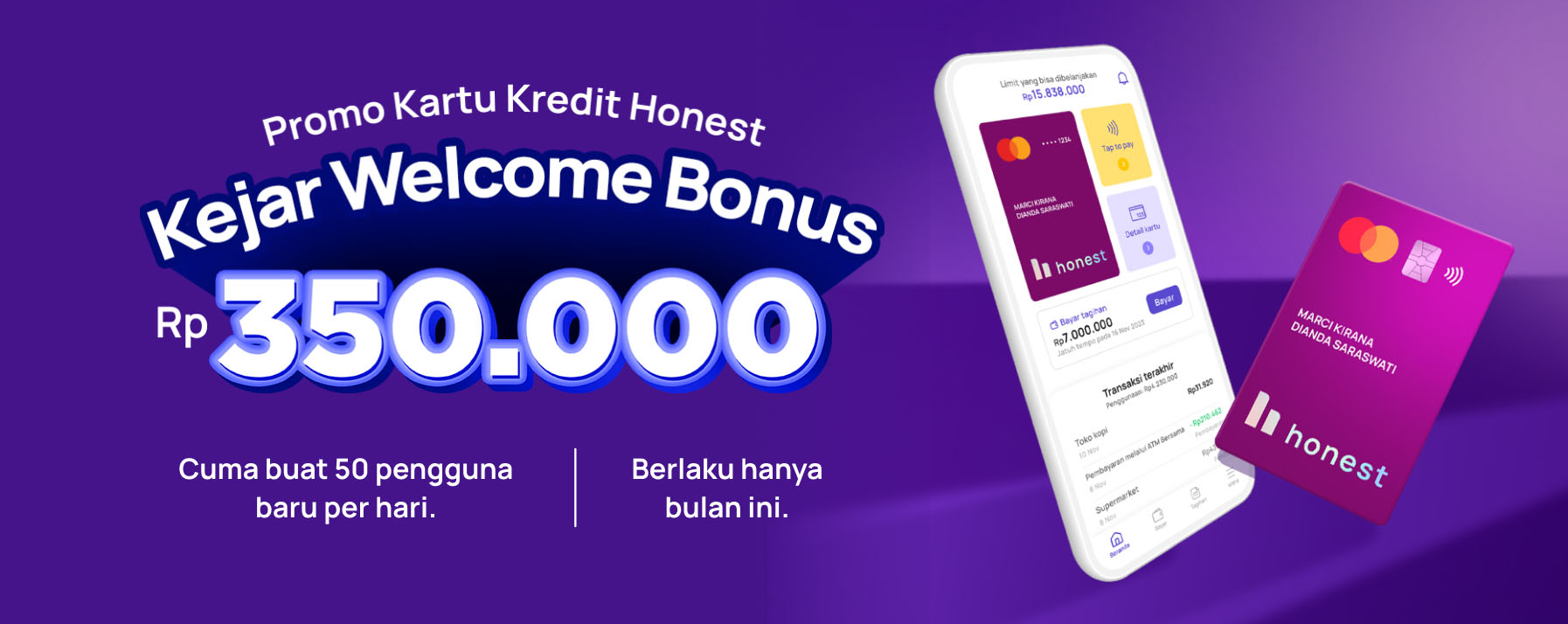Kejar Welcome Bonus