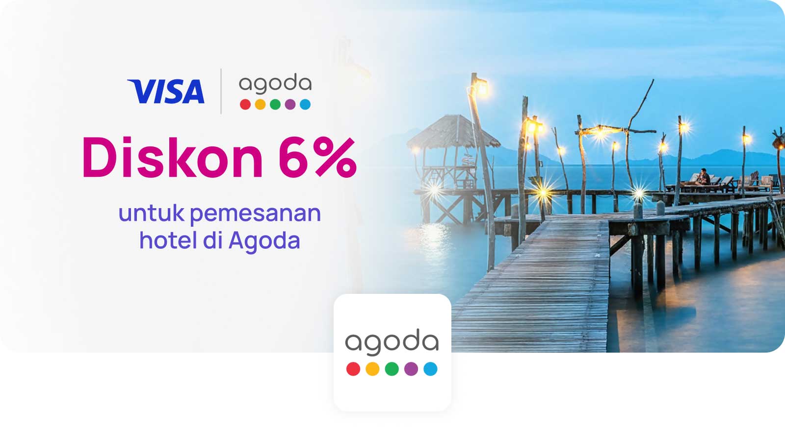 Agoda 6% off