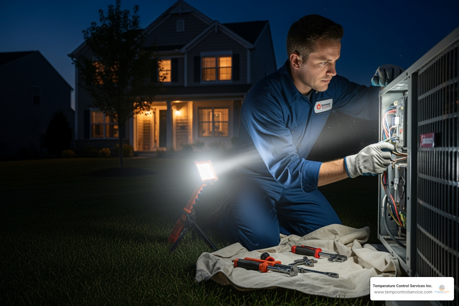 Professional technician at night - 24/7 ac repair raleigh nc Professional technician at night - 24/7 ac repair raleigh nc