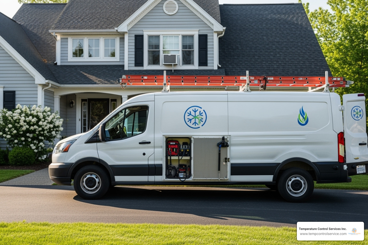 Temperature Control Services Inc. van - air conditioning service apex nc