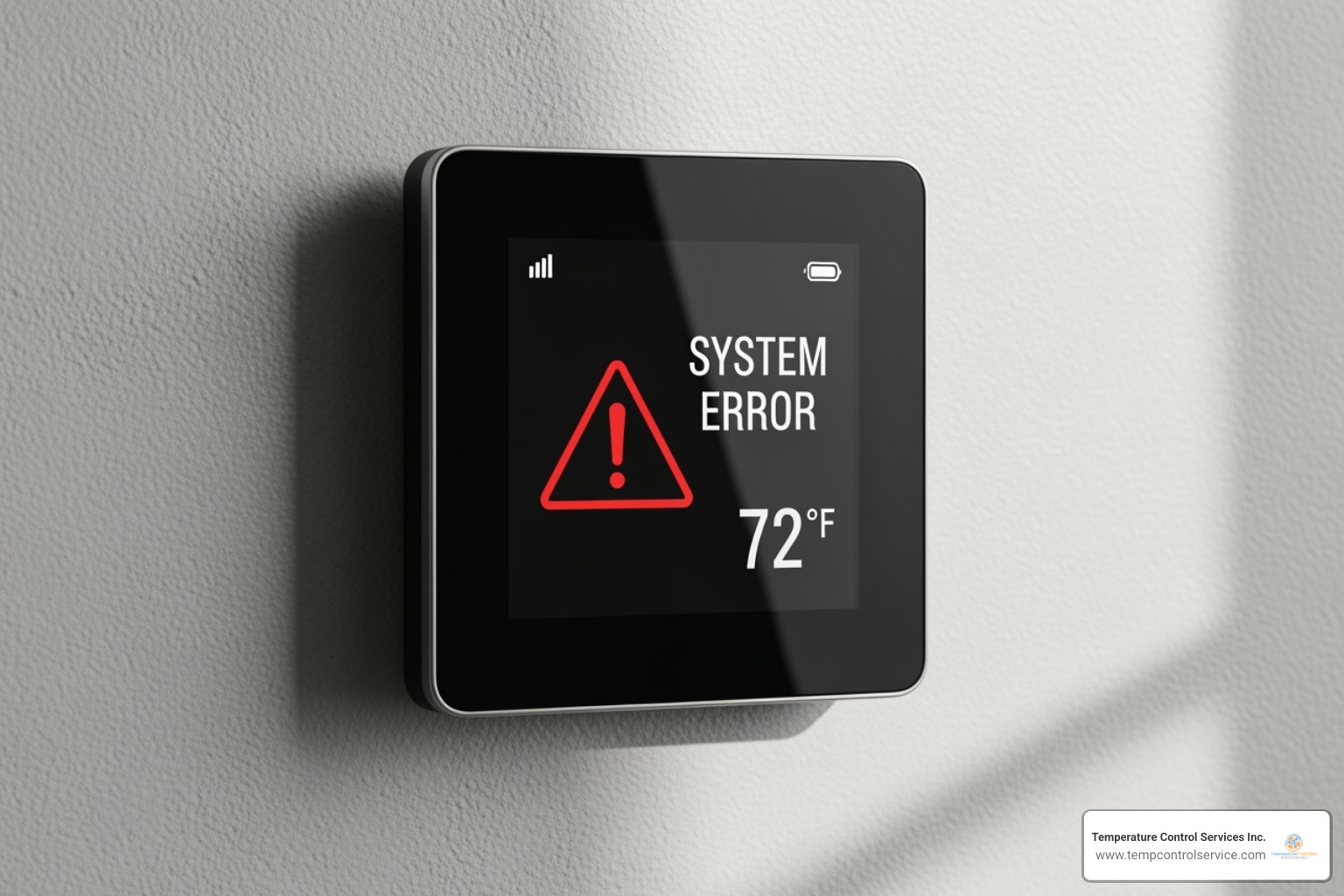 a thermostat displaying an error message - commercial hvac maintenance durham nc a thermostat displaying an error message - commercial hvac maintenance durham nc