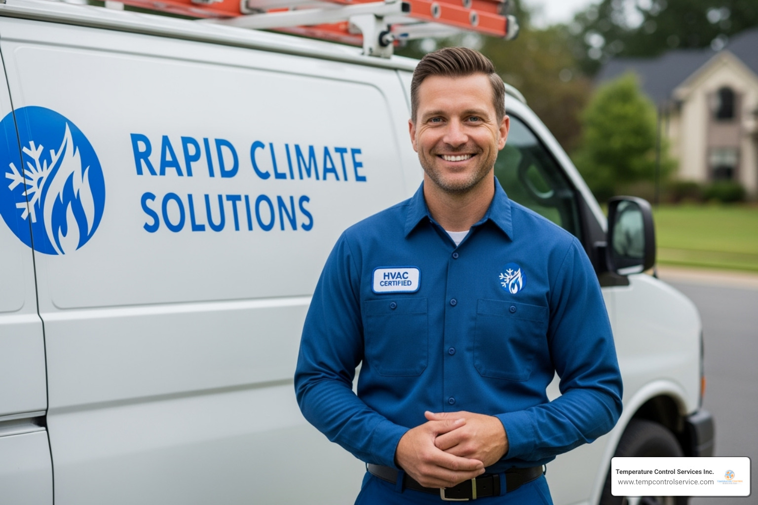 Friendly, certified HVAC technician with a van - furnace service apex nc