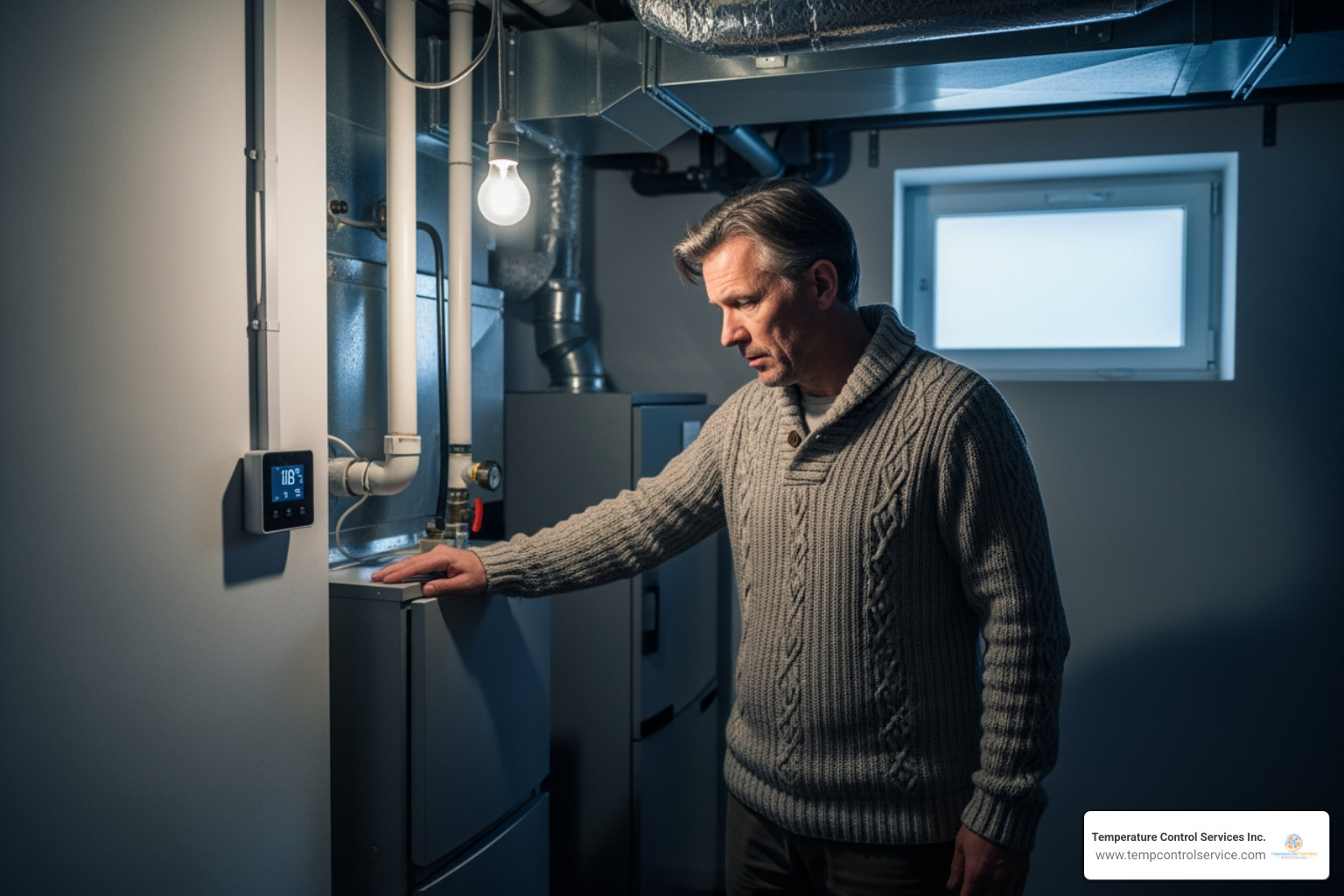 infographic showing the top 5 warning signs your heating system needs repair including unusual noises, uneven heating throughout the home, rising energy bills, frequent system cycling, and strange odors when the heater runs - heating repair affordable in creedmoor, nc