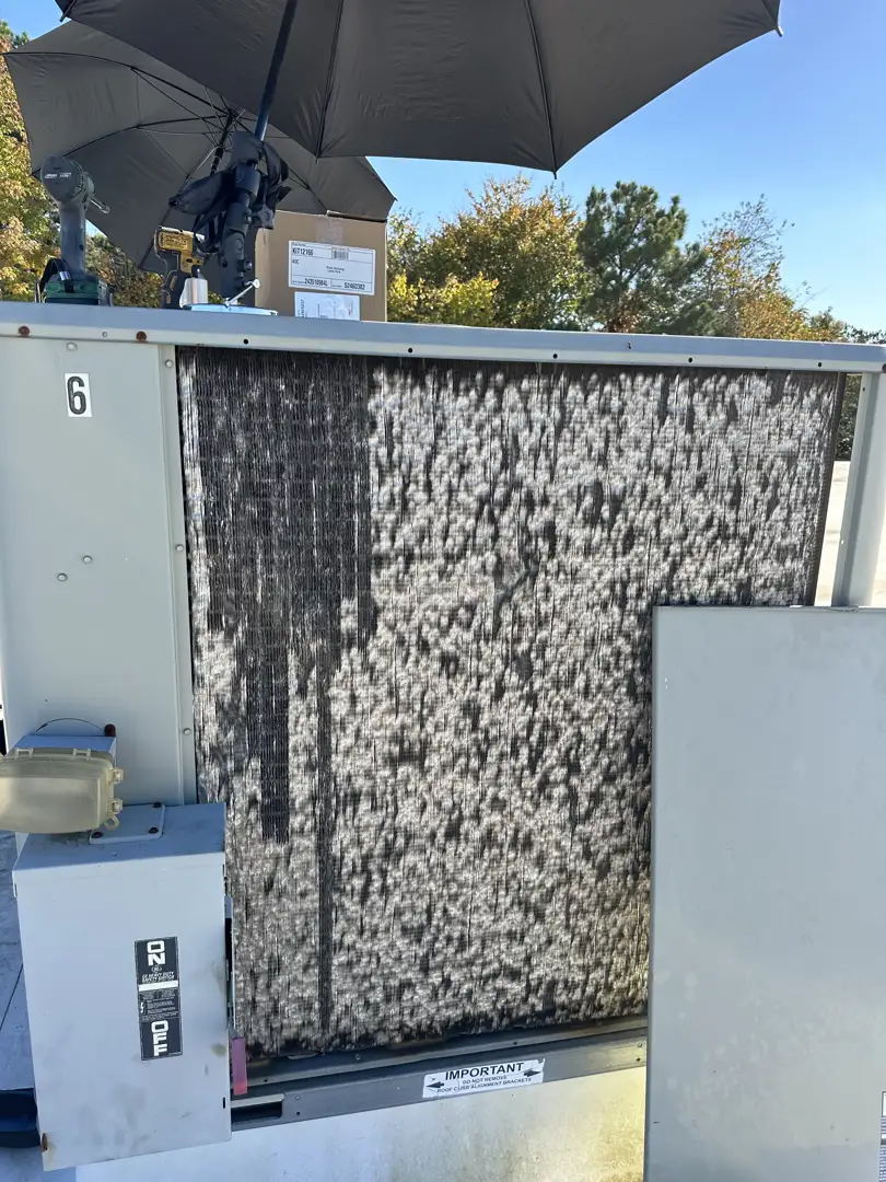 Aging rusted air conditioning unit in Butner NC showing signs of wear and needing replacement - ac replacement best in Aging rusted air conditioning unit in Butner NC showing signs of wear and needing replacement - ac replacement best in