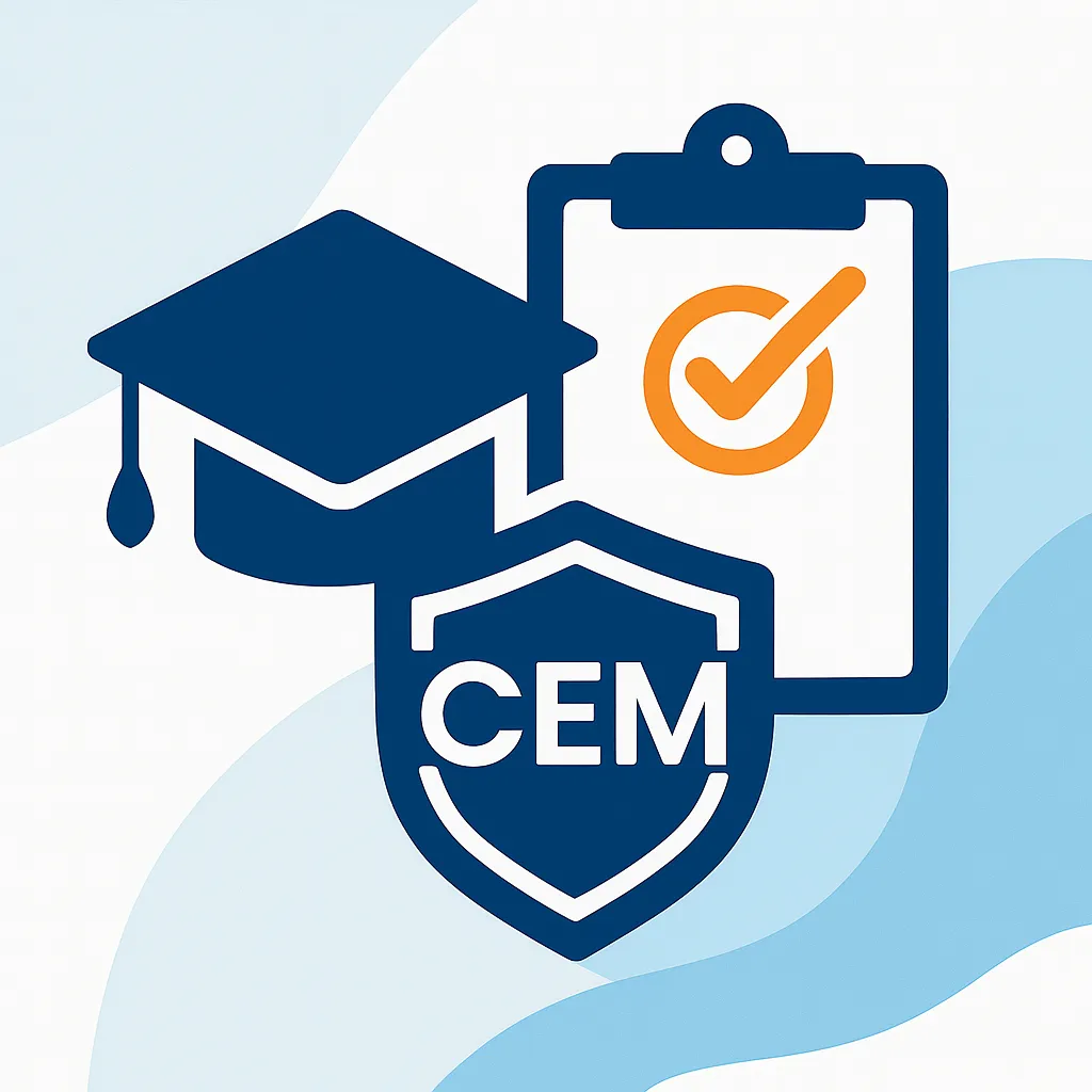 Artwork that symbolises IWS Online School Cambridge Curriculum and CEM Assessment