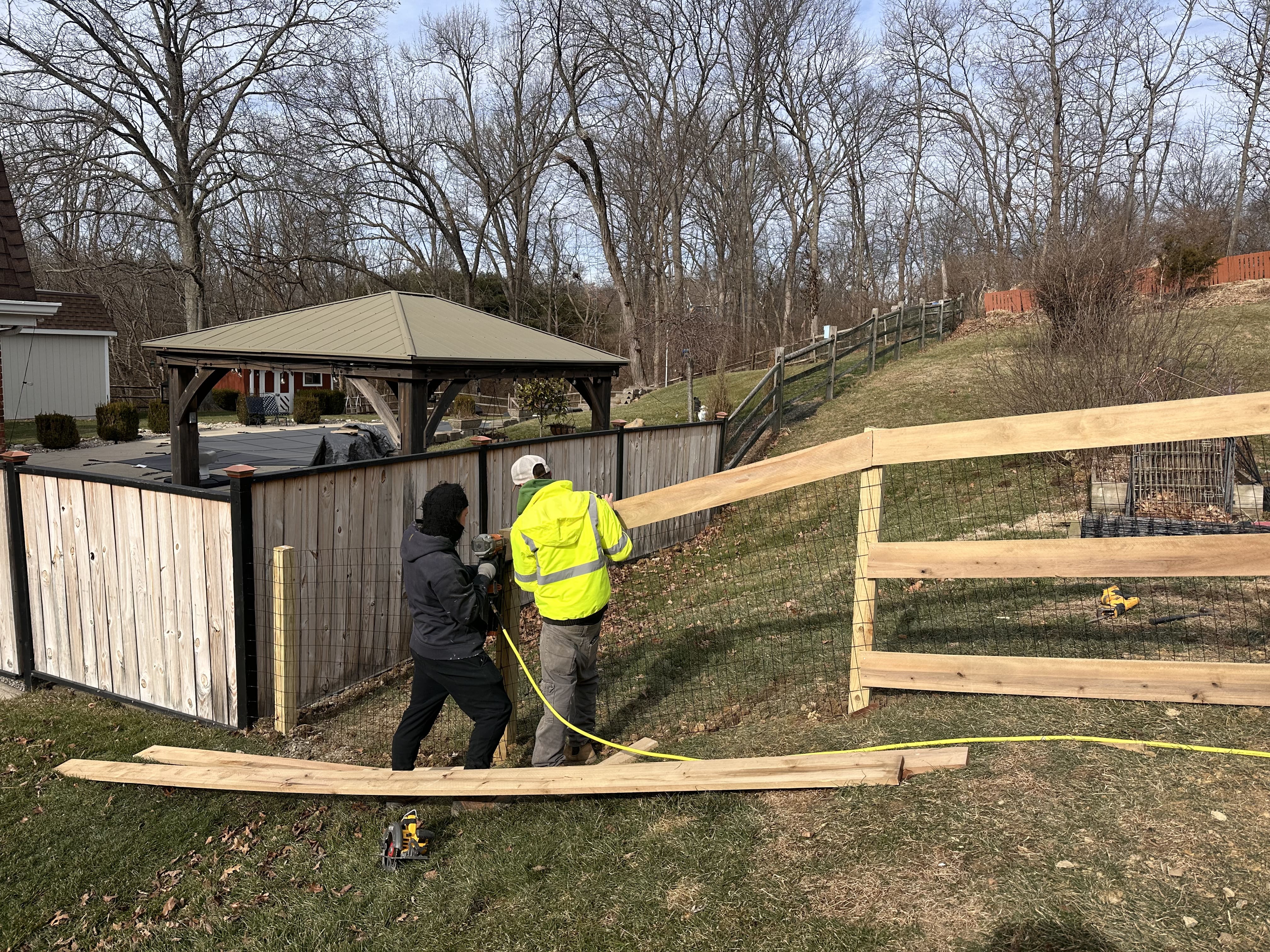 repair or replace a fence​