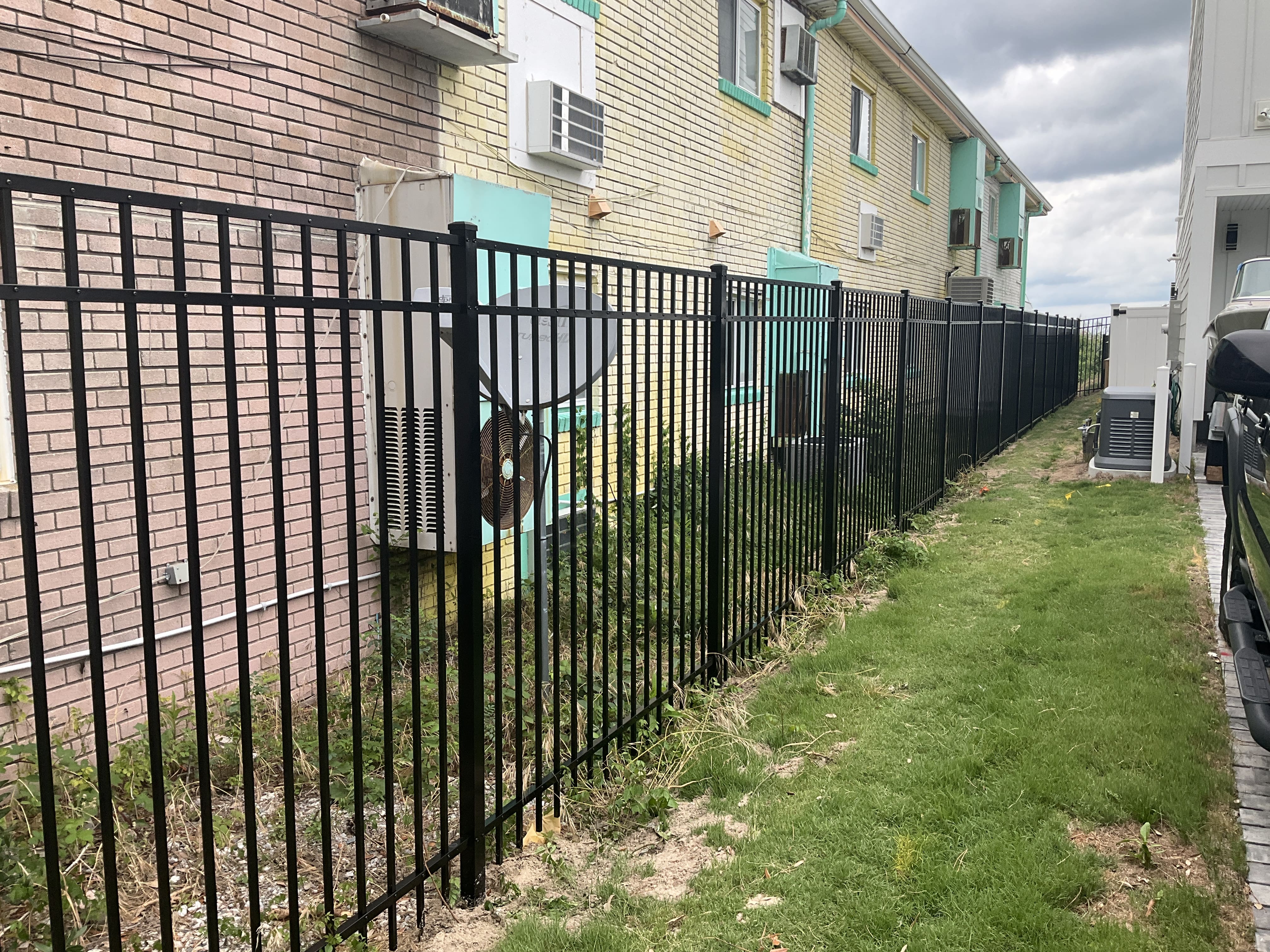 aluminum or iron fence