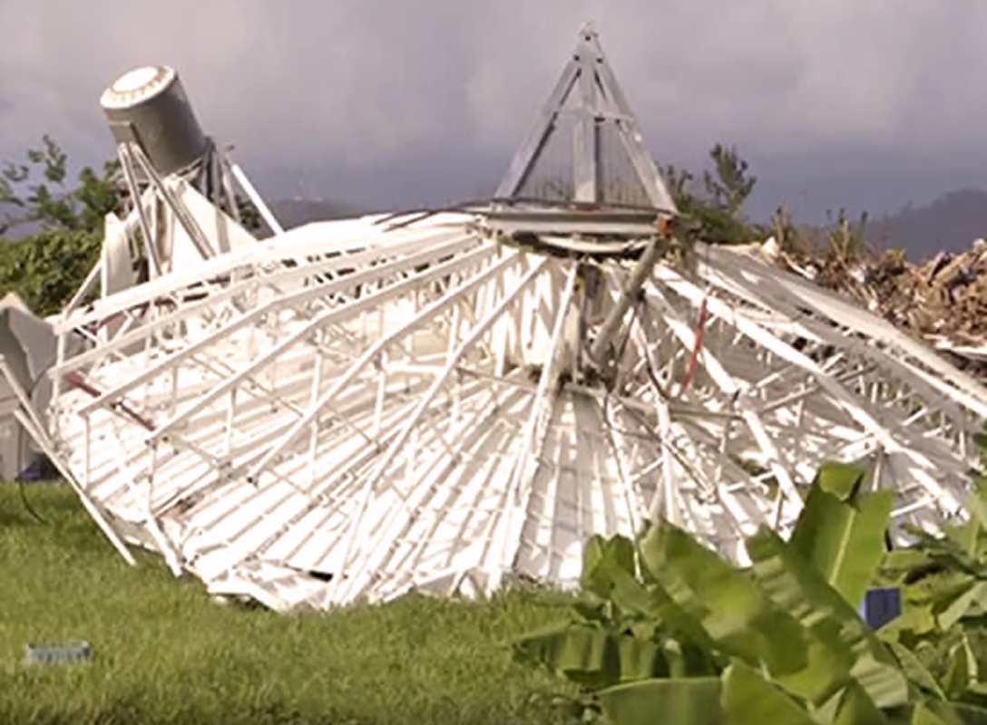 The first Taara prototype delivers emergency connectivity to people in Puerto ico in the aftermath of Hurricane Maria.