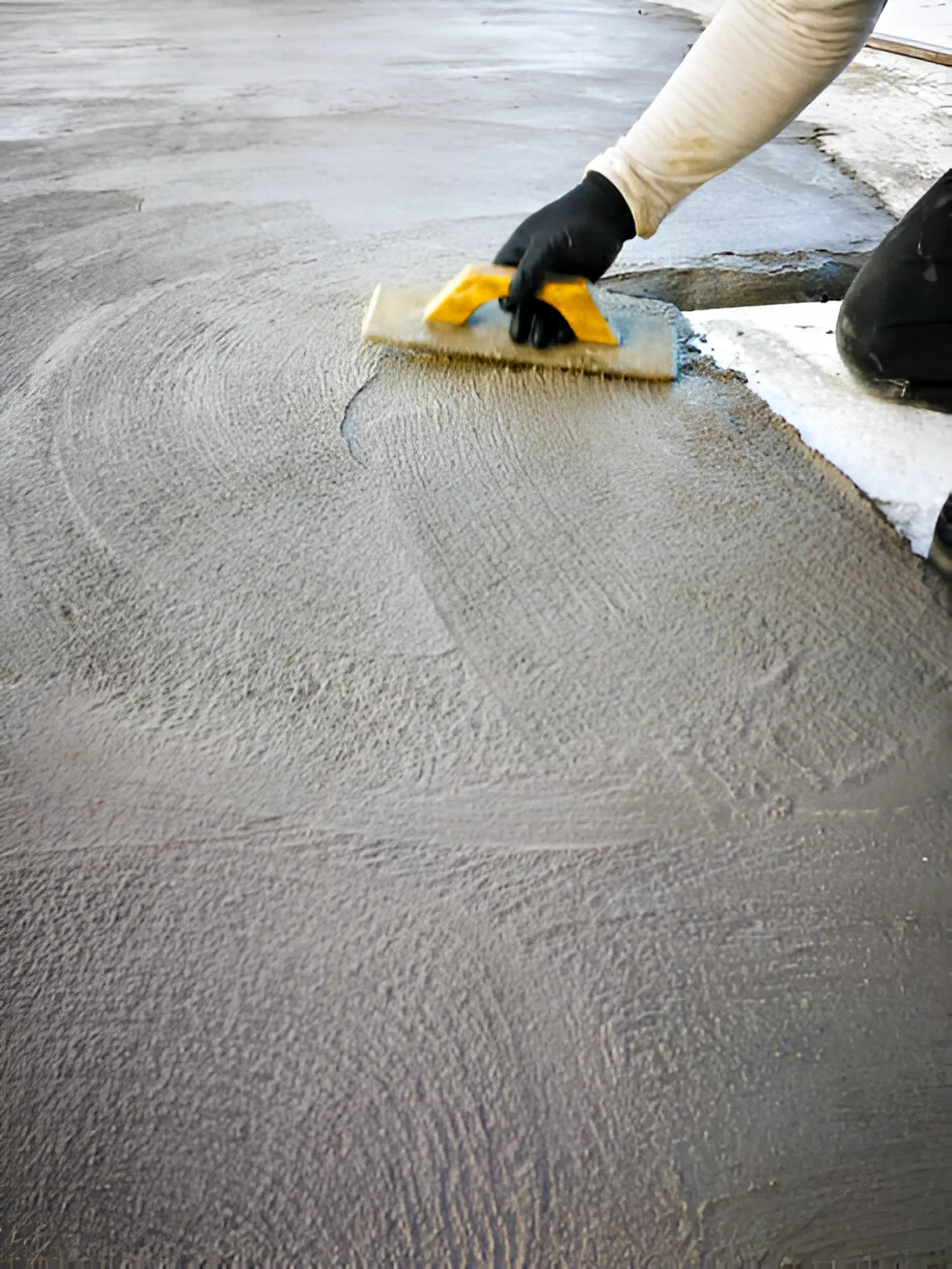 Concrete driveway installation in Mansfield, TX with a freshly finished surface