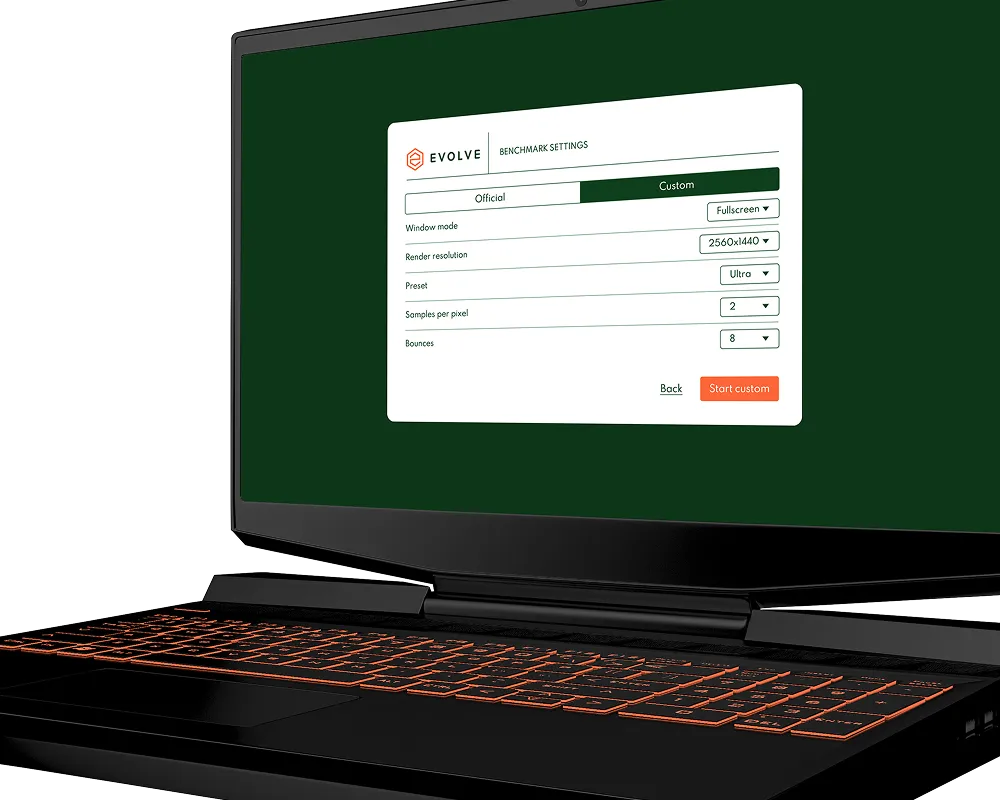 Laptop mockup screen