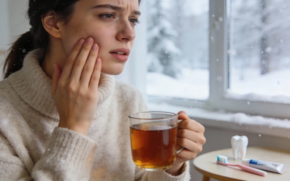 Beat winter tooth sensitivity with expert tips: desensitizing toothpaste, soft brushes, fluoride rinses, nose breathing, hydration, and avoiding acids, ice, snacks for enamel protection and relief