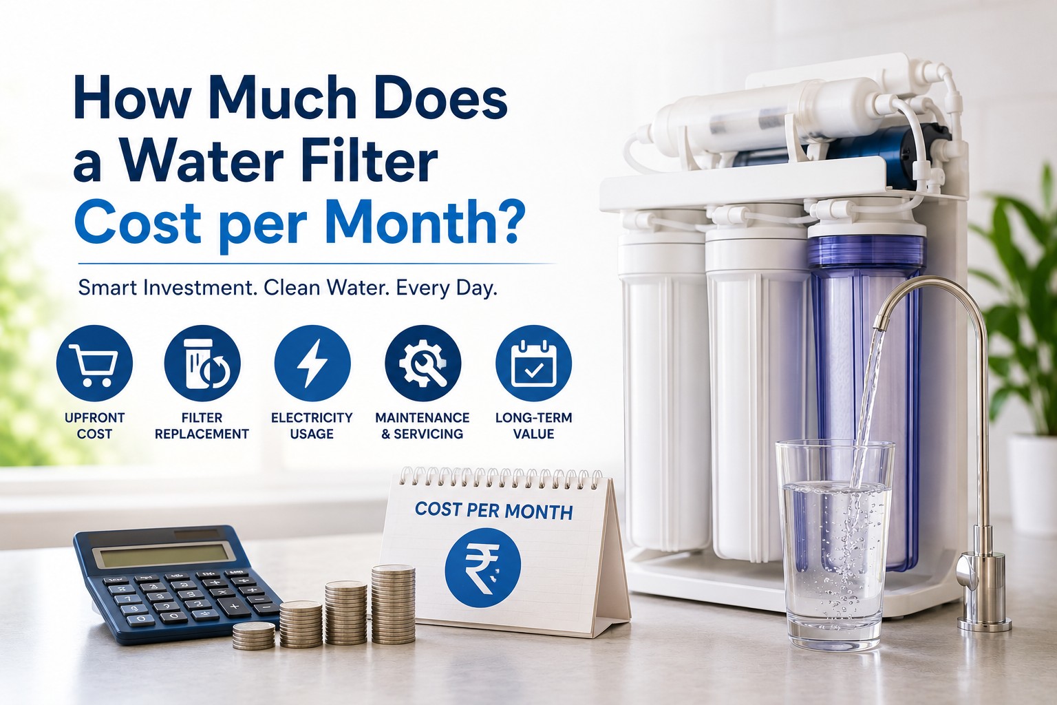 Water filter monthly cost in Sri Lanka with RO purification system