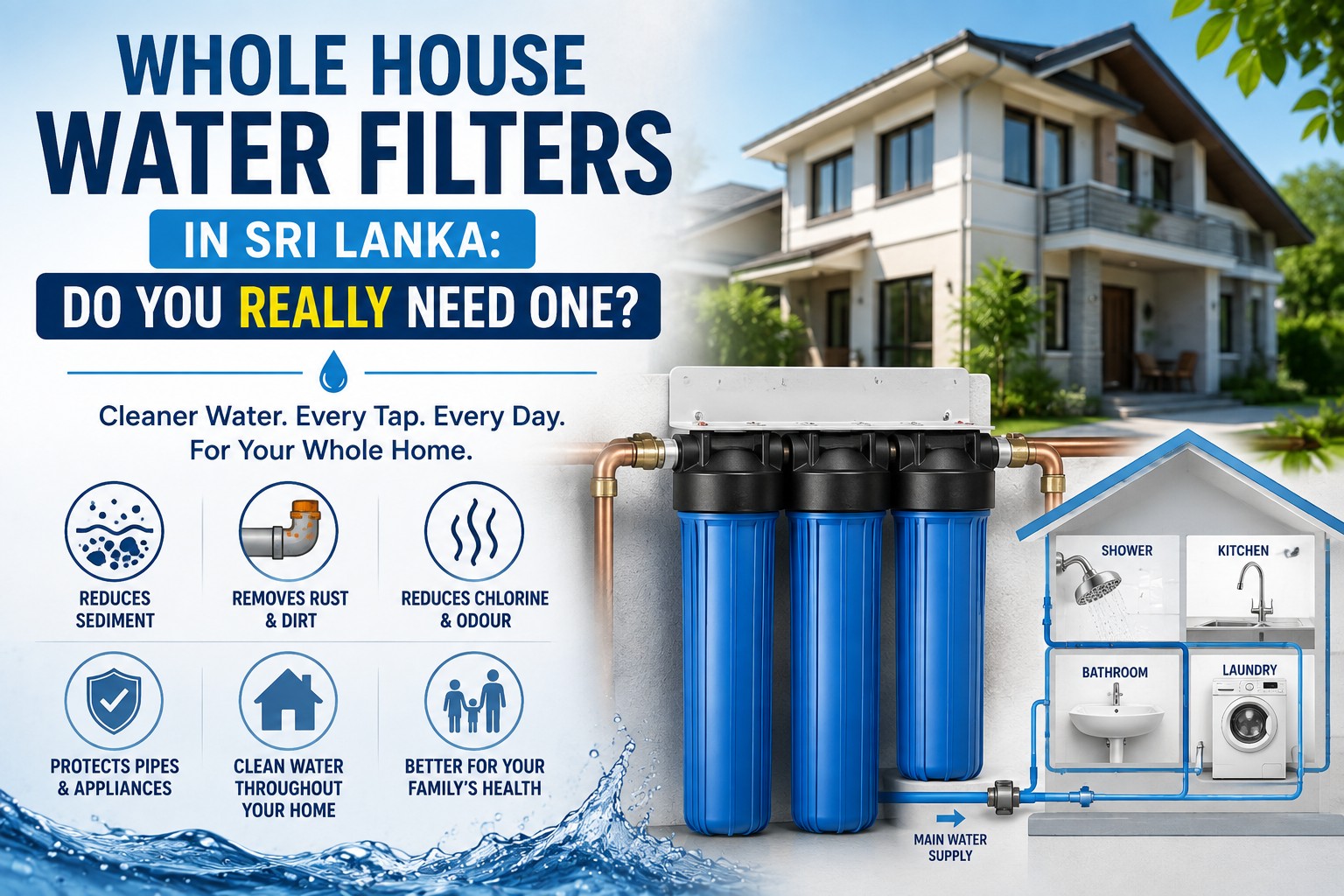 Water filter monthly cost in Sri Lanka with RO purification system