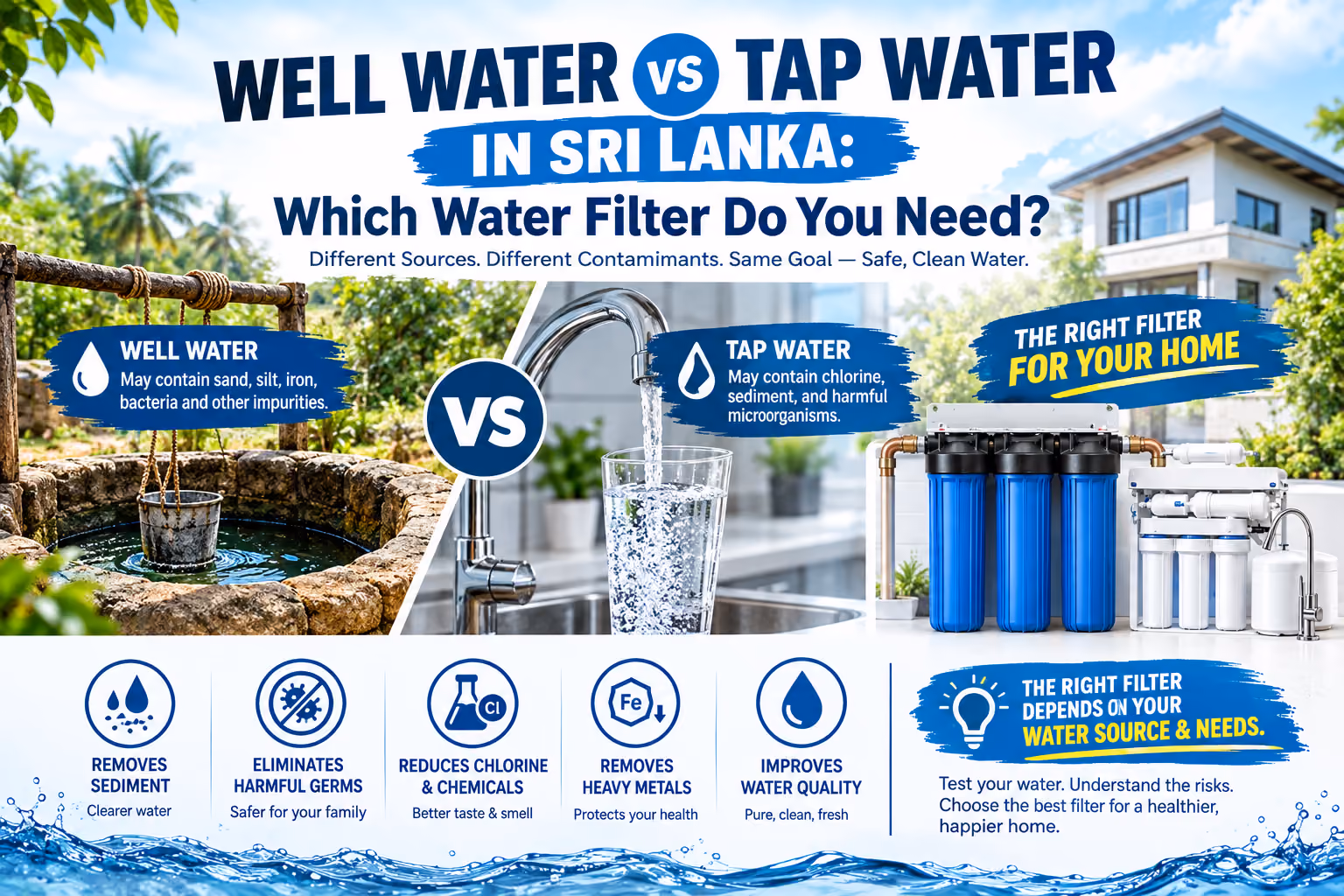 Water filter monthly cost in Sri Lanka with RO purification system