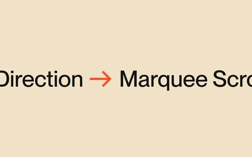 Marquee with Scroll Direction