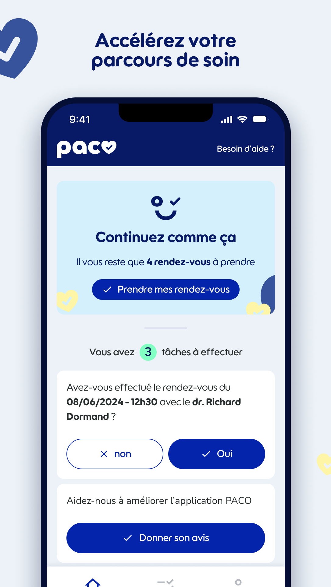 Suivez votre parcours