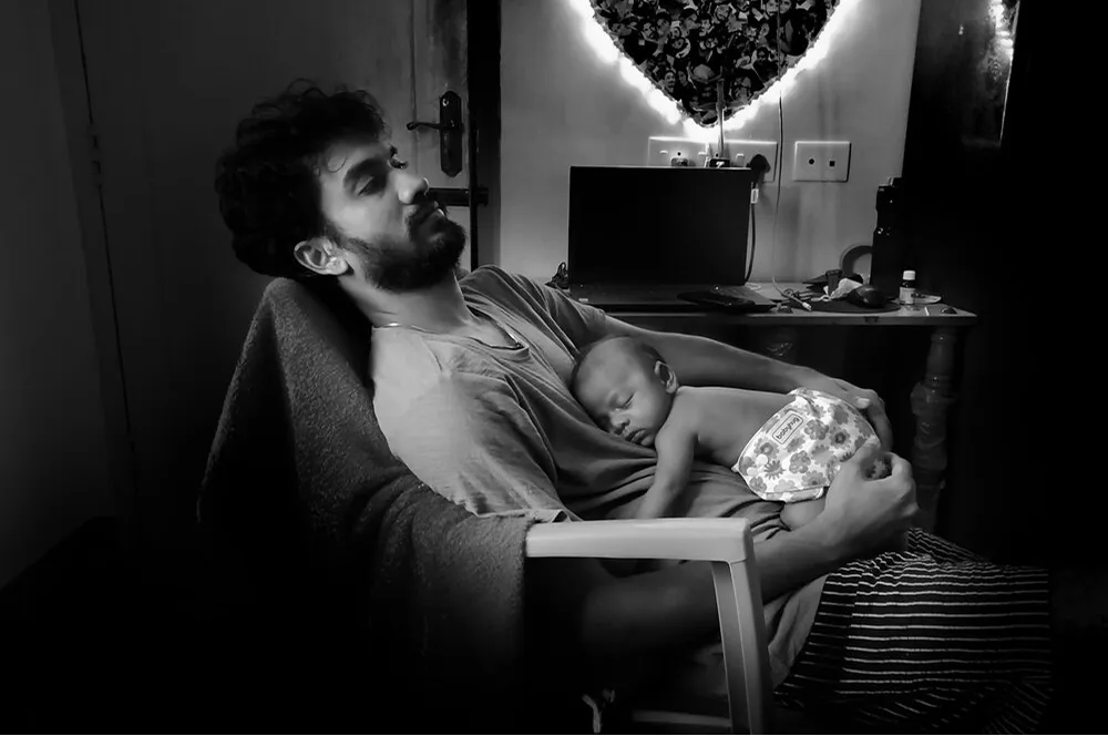 Illustration d'un réflexe de naissance