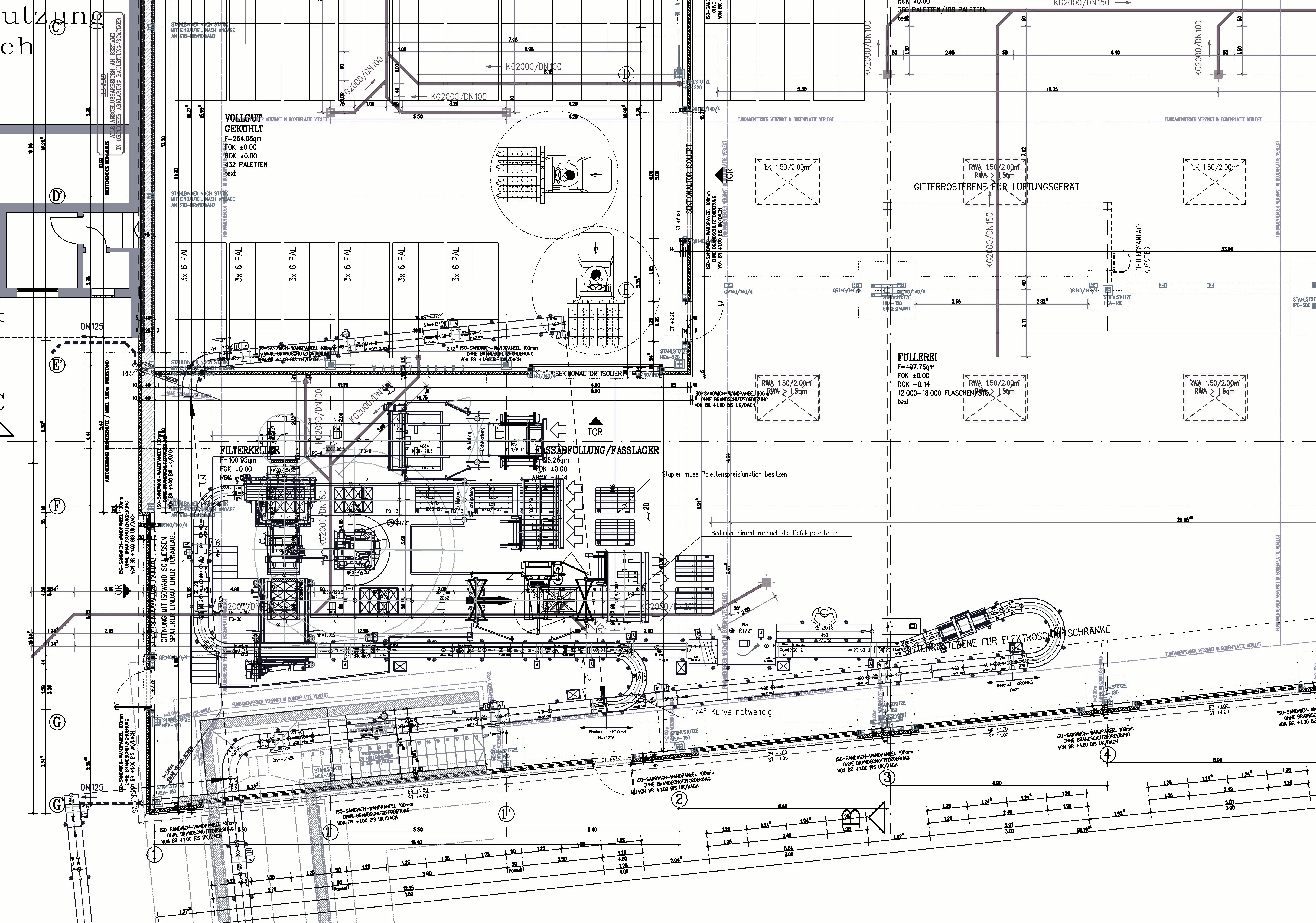 Technische Bauzeichnung oder Grundrissplan